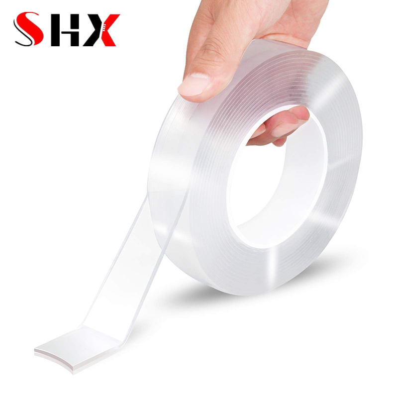 Home Bathroom Tiles - Nastro biadesivo trasparente Nano Tape Adesivi