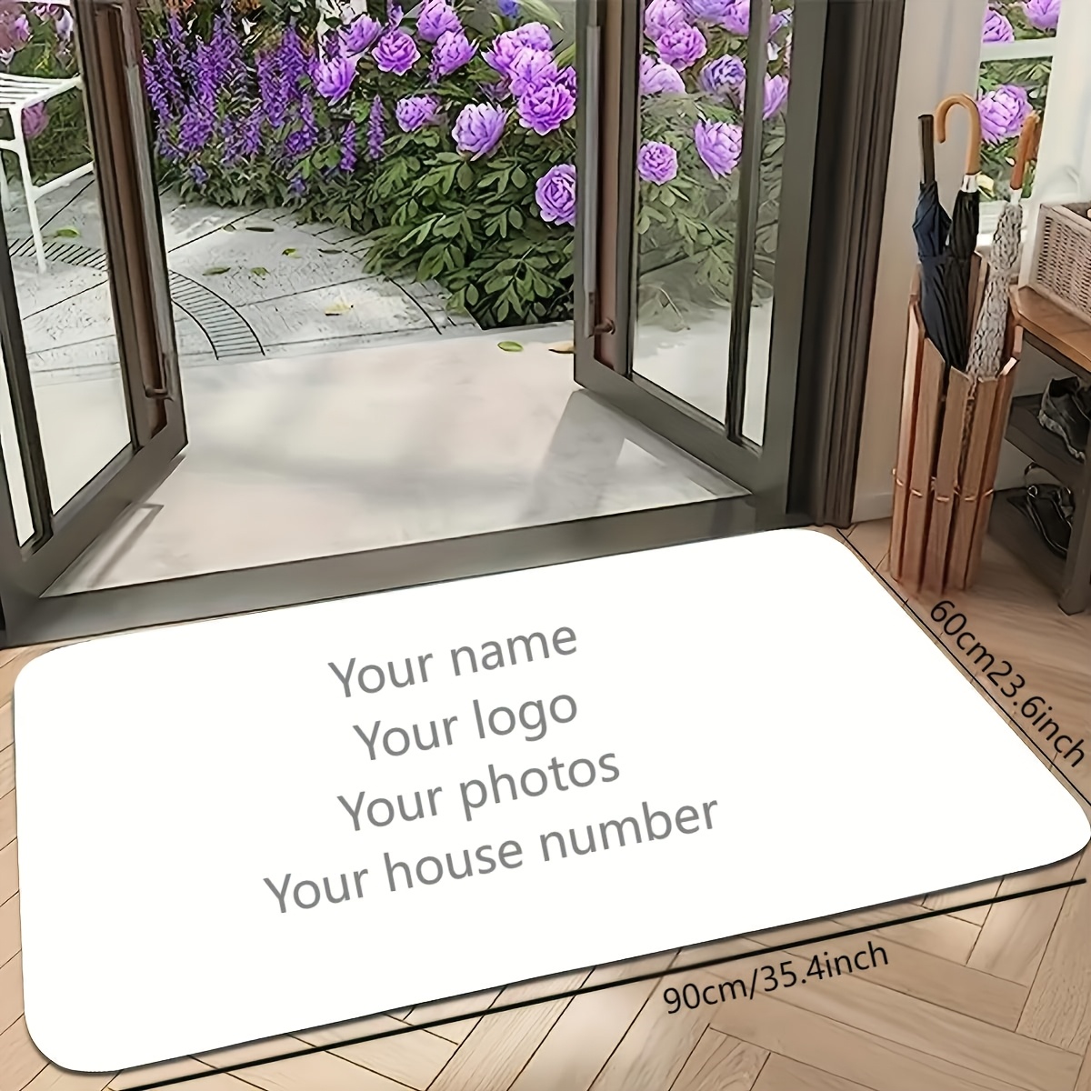 Home Bathroom Name - Zerbino da ingresso personalizzabile fai-da-te Decorazioni