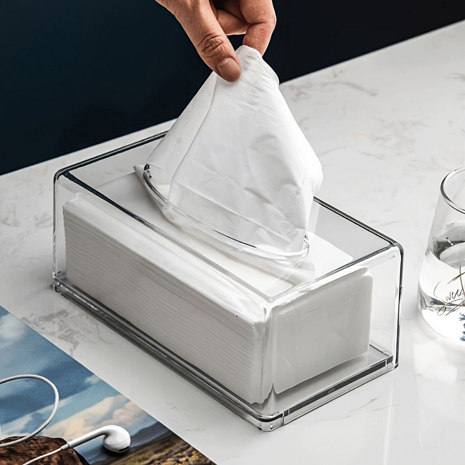 Home Bathroom Towel Dispenser - Dispenser per Fazzoletti da Ufficio e