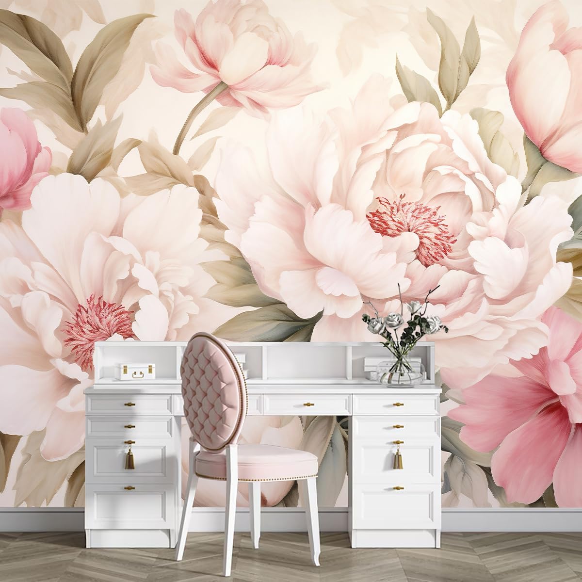 Home Bathroom Wallpaper - Elegante Set Tavolo da Trucco con