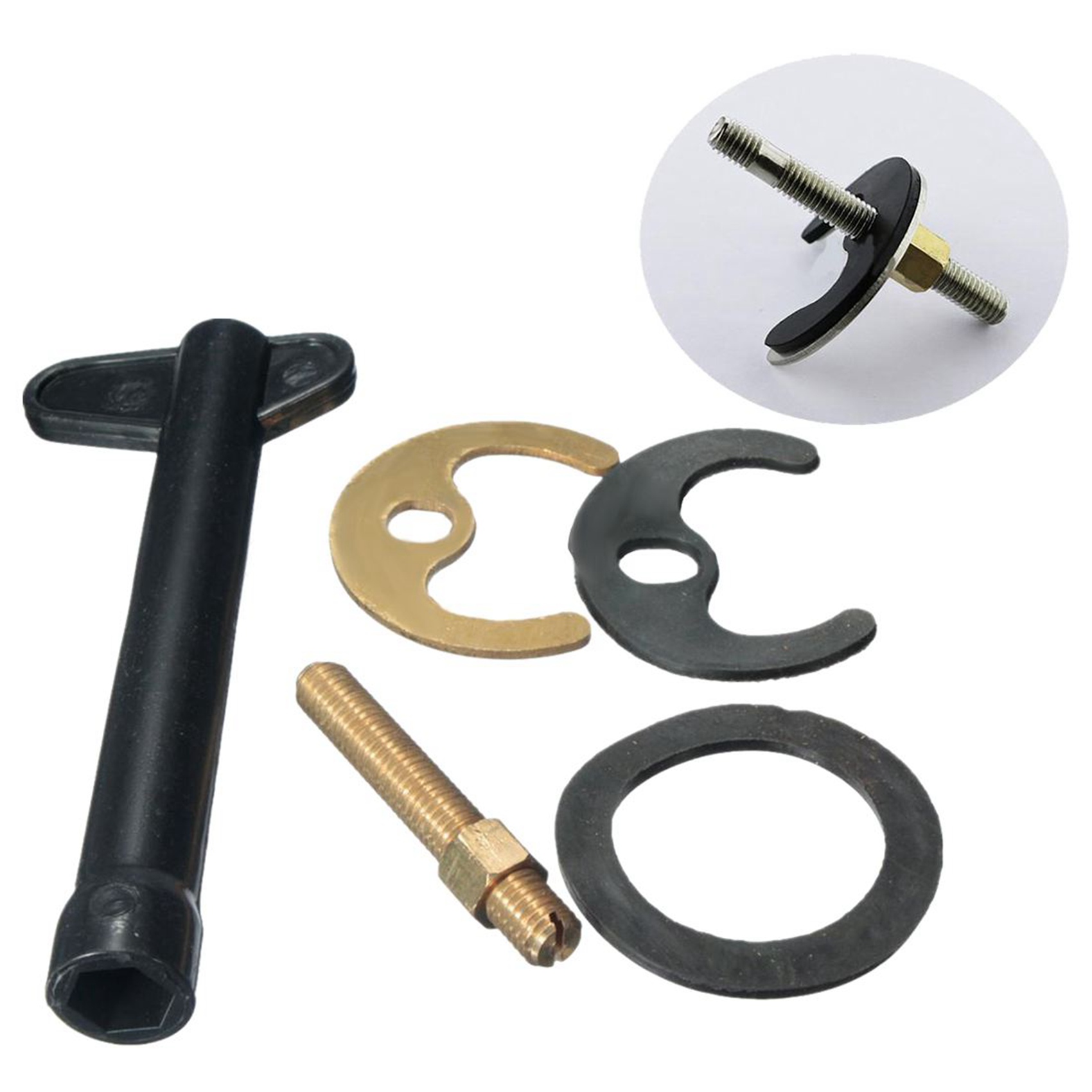 Basin Mixer Tap - ABKW-3X M8 Kit di Fissaggio per