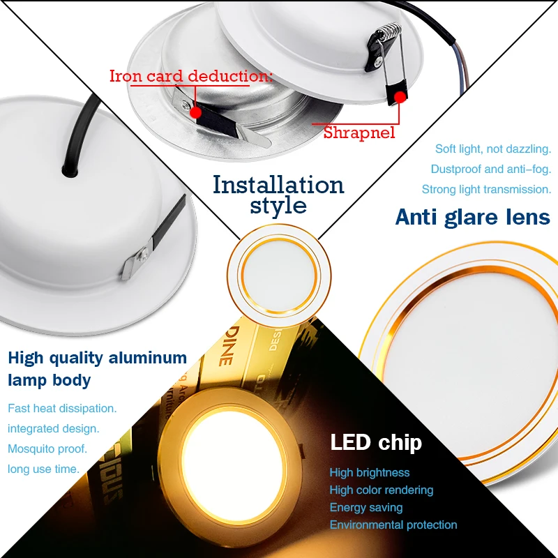 10 pz/lotto Led Da Incasso AC  - Home Of The Year Bathroom recensione e prezzo