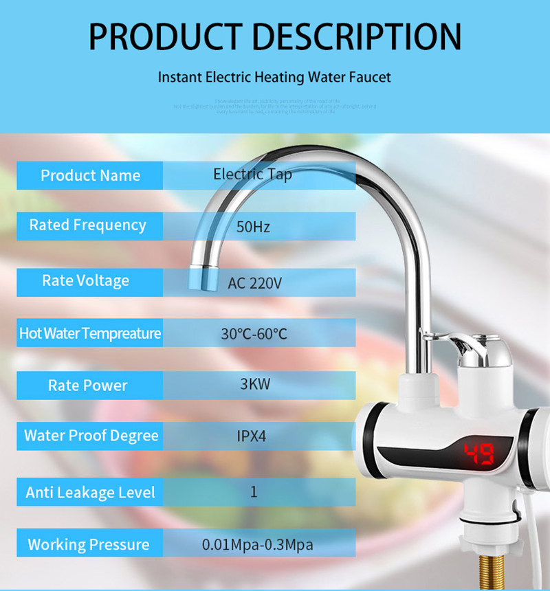 3000W Spina UE Riscaldatore di - Home Bathroom Water Heater recensione e prezzo