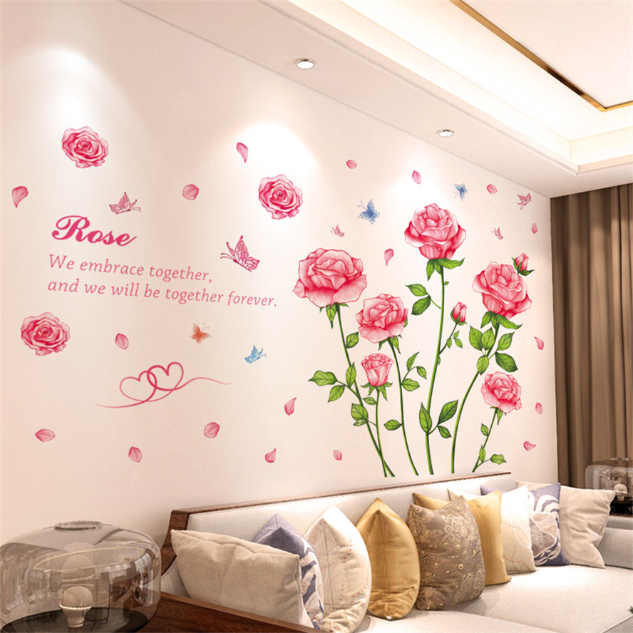 Adesivi murali colorati fiore  - Home Bathroom Wallpaper recensione e prezzo