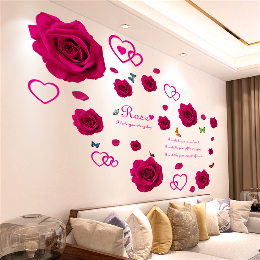 Adesivi murali colorati fiore  - Home Bathroom Wallpaper recensione e prezzo