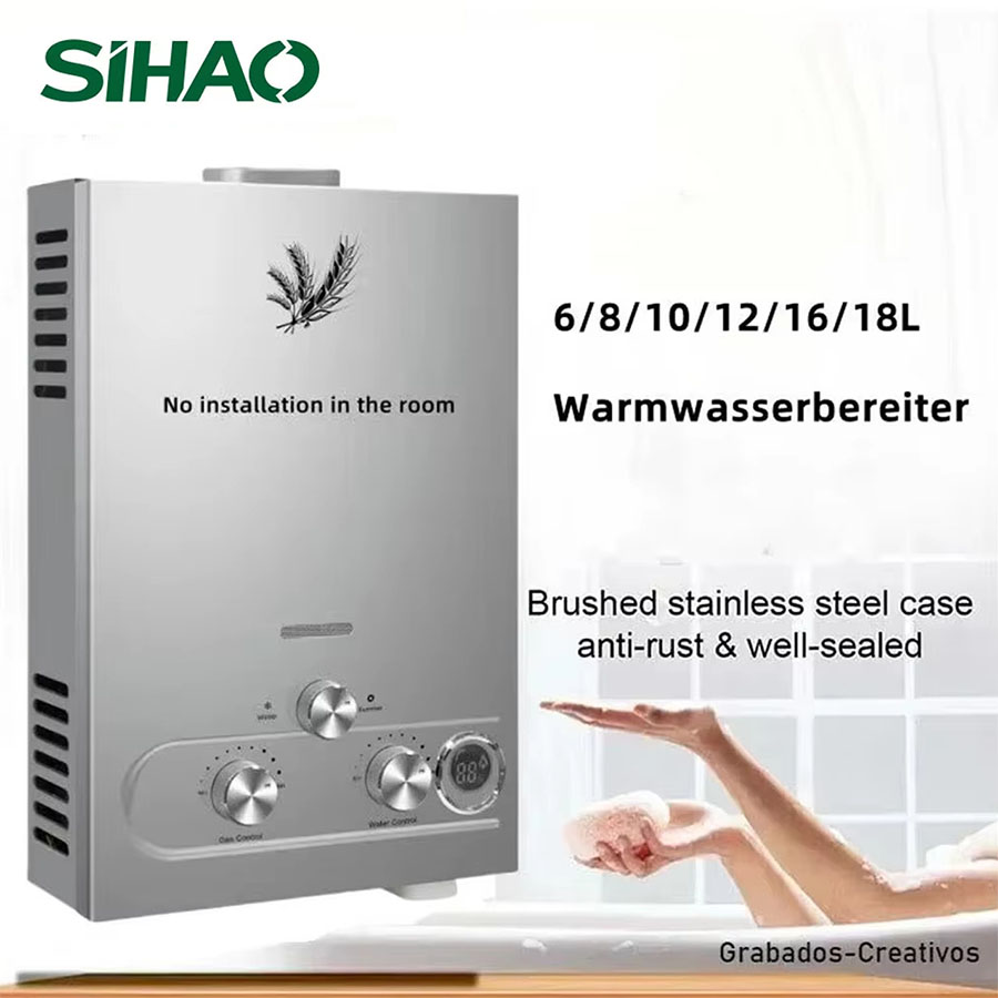 SIHAO 12L 16L 18L GPM GPL Gas  - Home Bathroom Water Heater recensione e prezzo