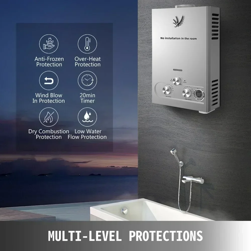 SIHAO 12L 16L 18L GPM GPL Gas  - Home Bathroom Water Heater recensione e prezzo