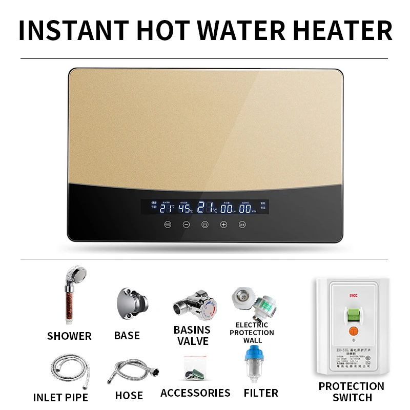 Scaldabagno elettrico intellig - Home Bathroom Water Heater recensione e prezzo