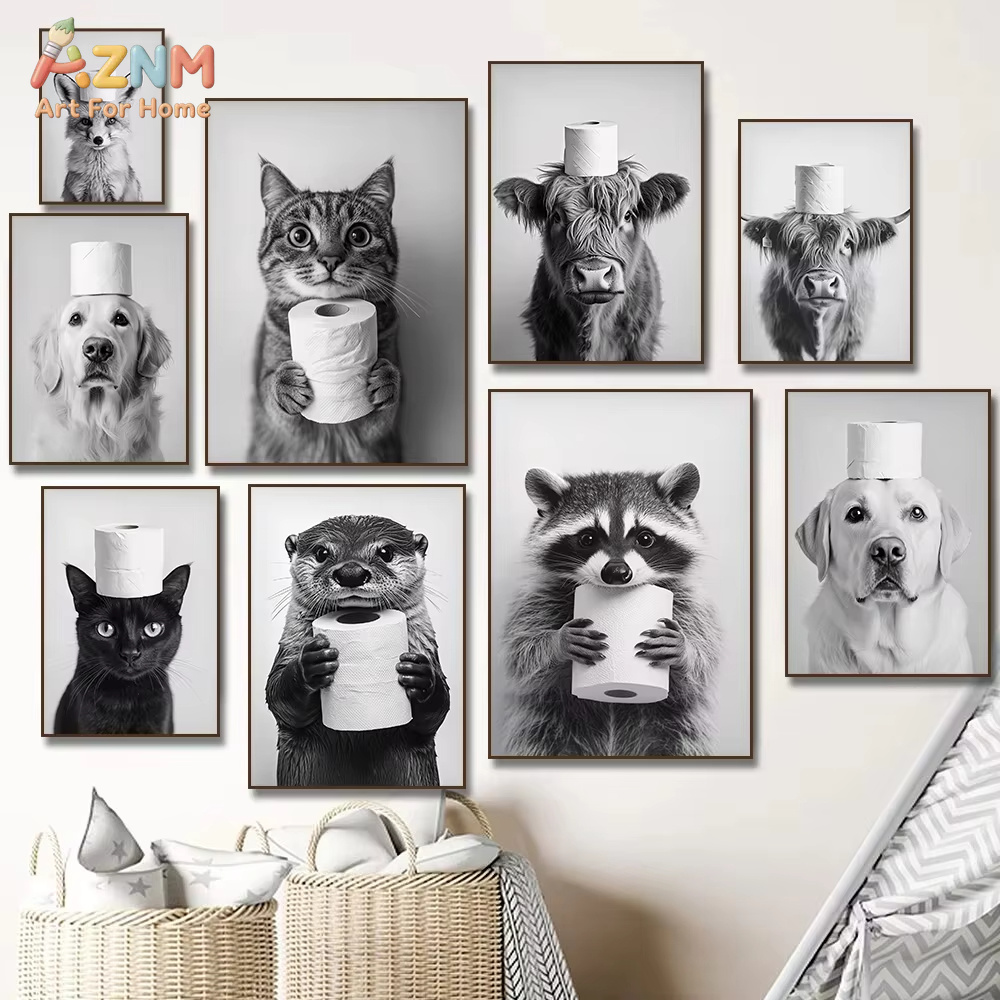 1 Pezzo, Stampa su Tela con Mu - Home Bathroom Wallpaper recensione e prezzo