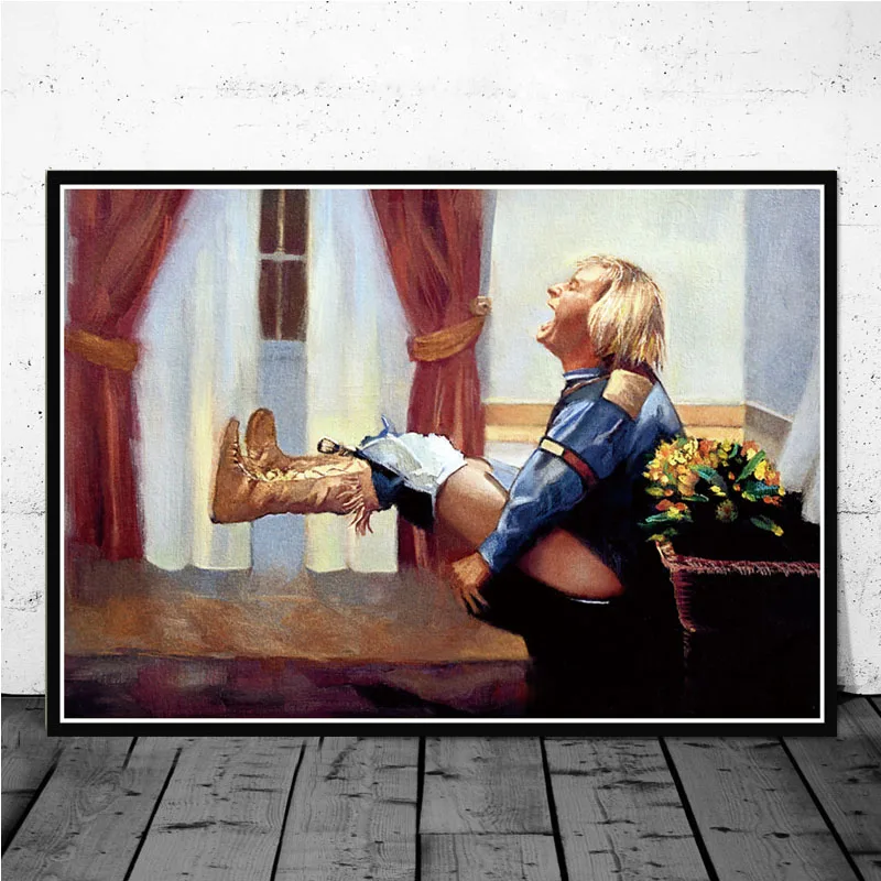 Divertente tela pittura a olio - Home Movie Bathroom Scene recensione e prezzo
