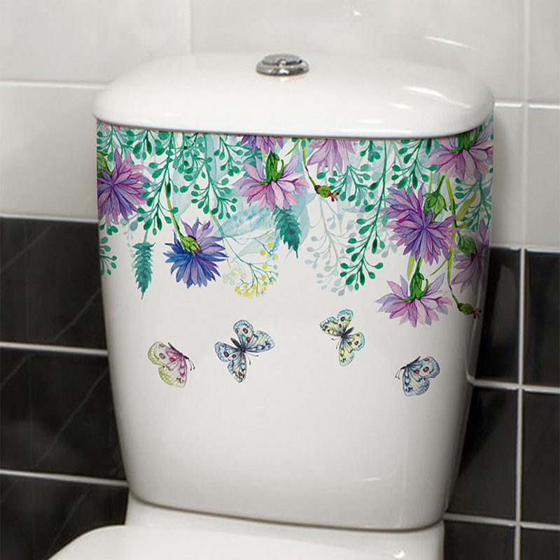 Adesivo per WC con fiore a far - Home Bathroom Layout recensione e prezzo