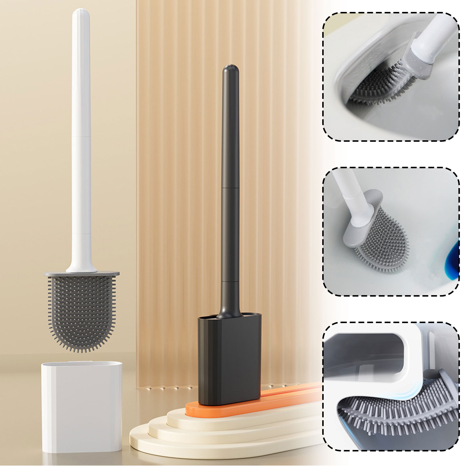 Scopino per WC in silicone con - Toilet Brush Holder recensione e prezzo