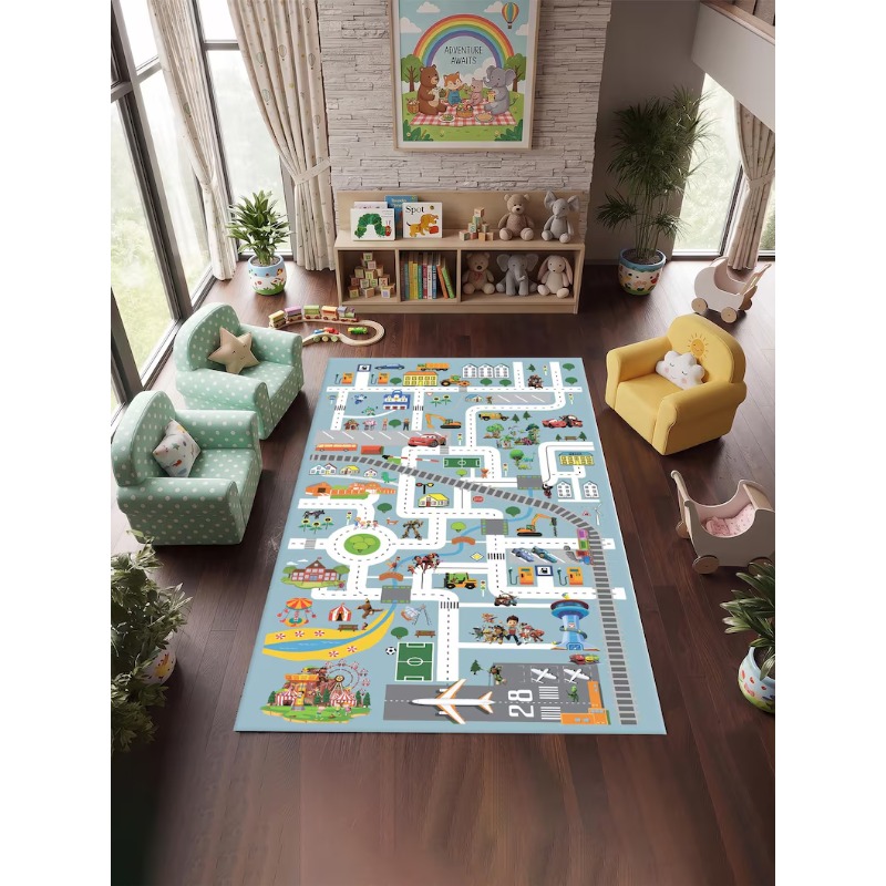 Tappeto con Mappa della Città  - Home Bathroom Layout recensione e prezzo
