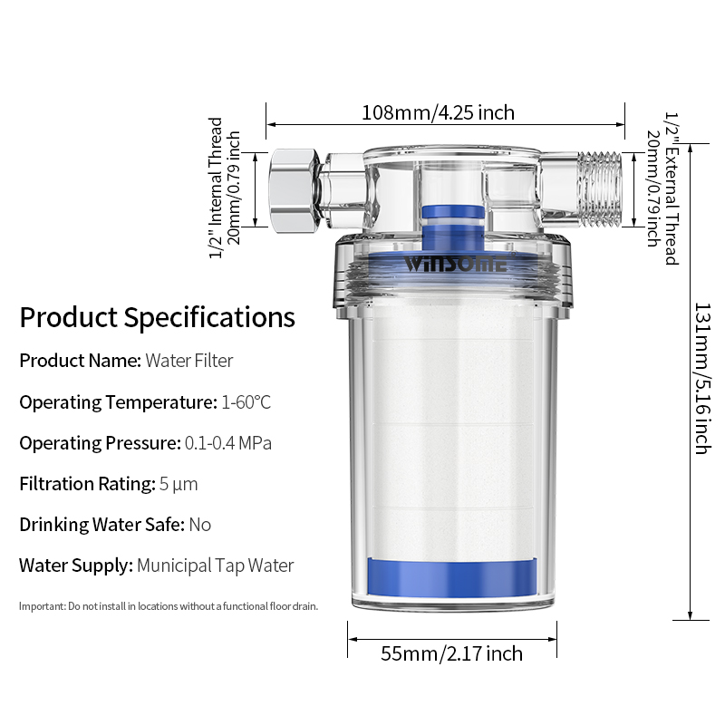 Sistema di pre-filtrazione per - Home Bathroom Water Heater recensione e prezzo
