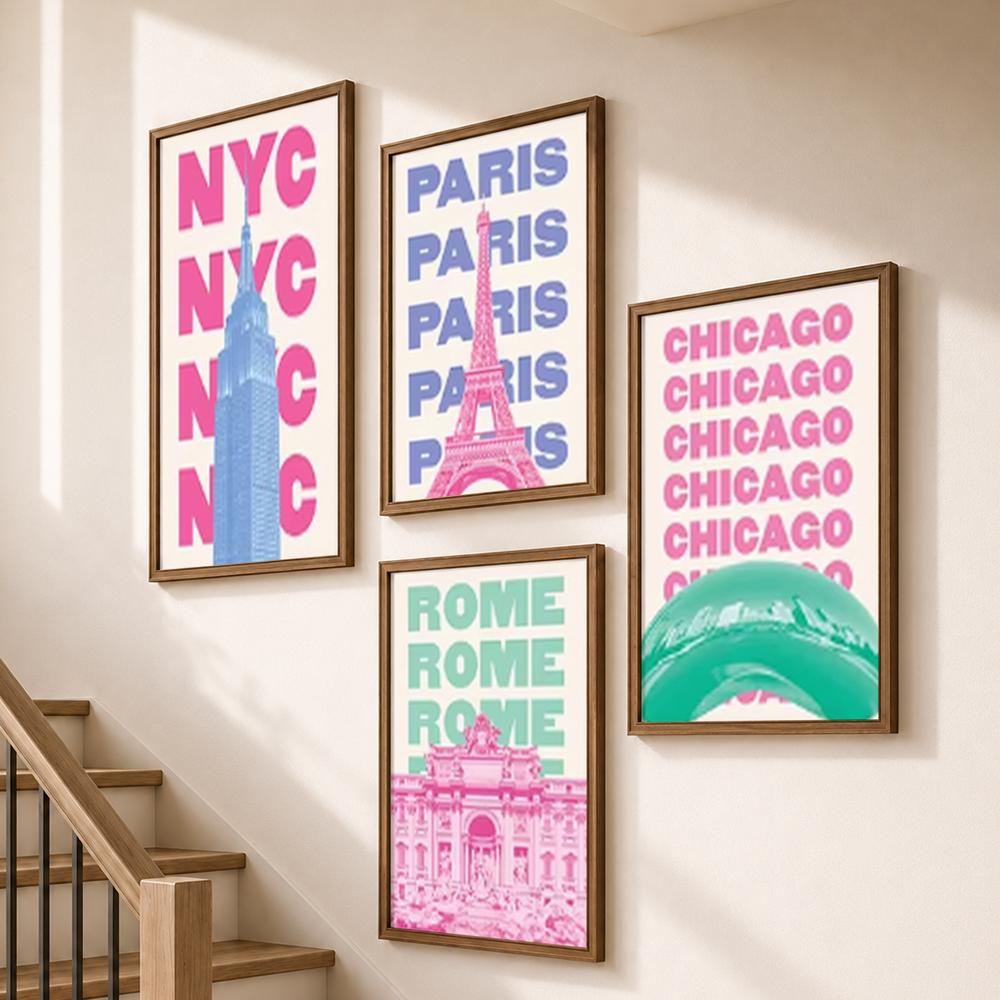 Poster di Tipografia Pop con N - Home Bathroom Name recensione e prezzo