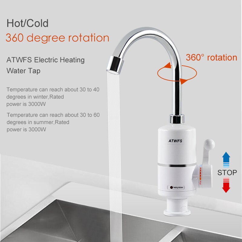 ATWFS Tankless elettrico più n - Home Bathroom Water Heater recensione e prezzo