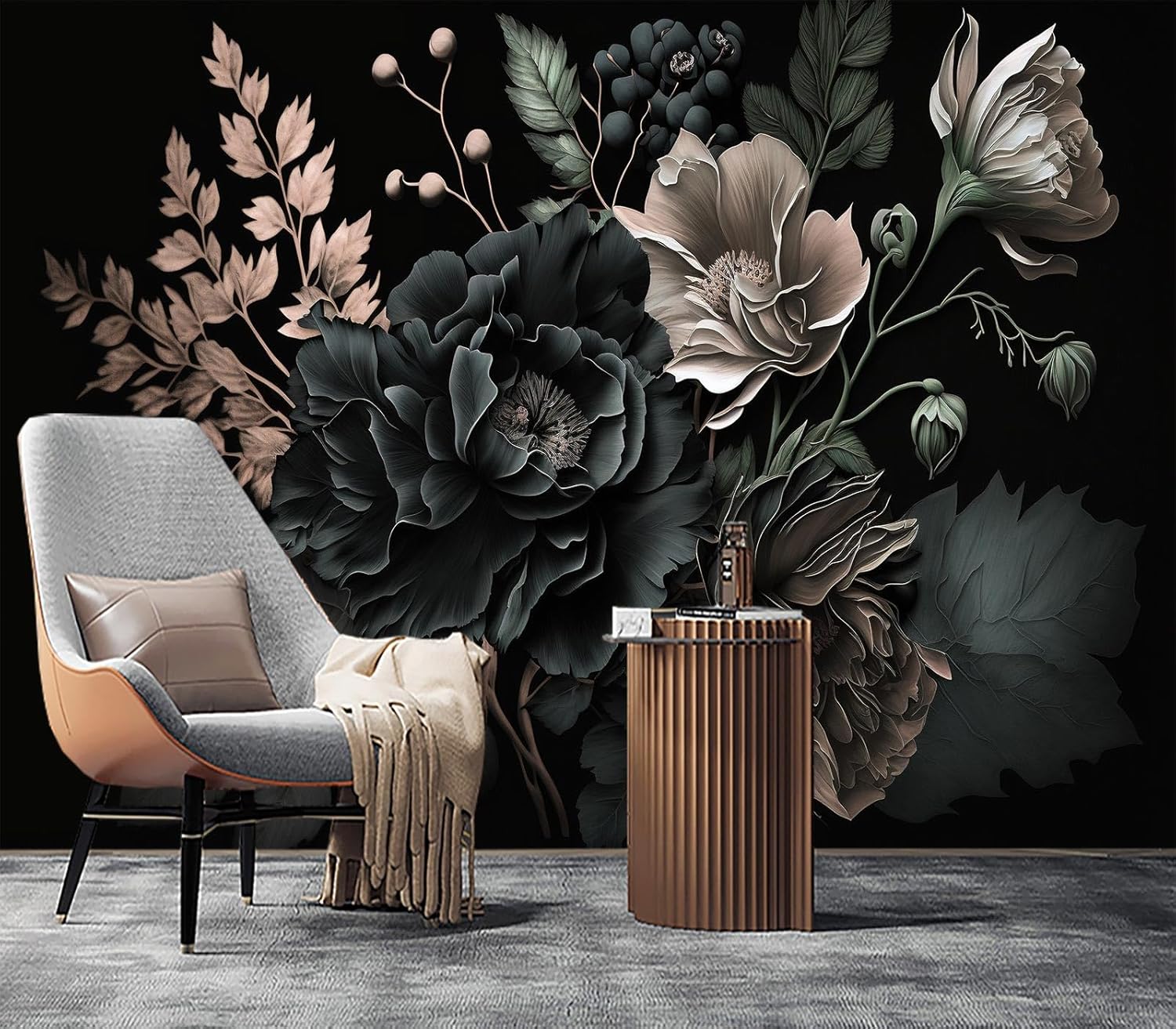 Murali in Tessuto con Peonie F - Home Bathroom Wallpaper recensione e prezzo