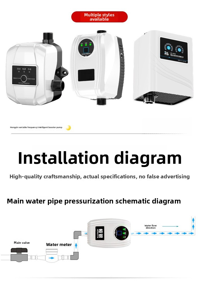 Pompa booster pressione doccia - Home Bathroom Water Heater recensione e prezzo